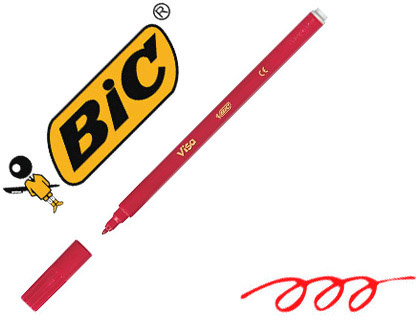FEUTRE BIC KIDS VISA COLORIAGE ENCRE LAVABLE CAPUCHON VENTIL POINTE BLOQUE ULTRA-RSISTANTE COULEUR ROUGE