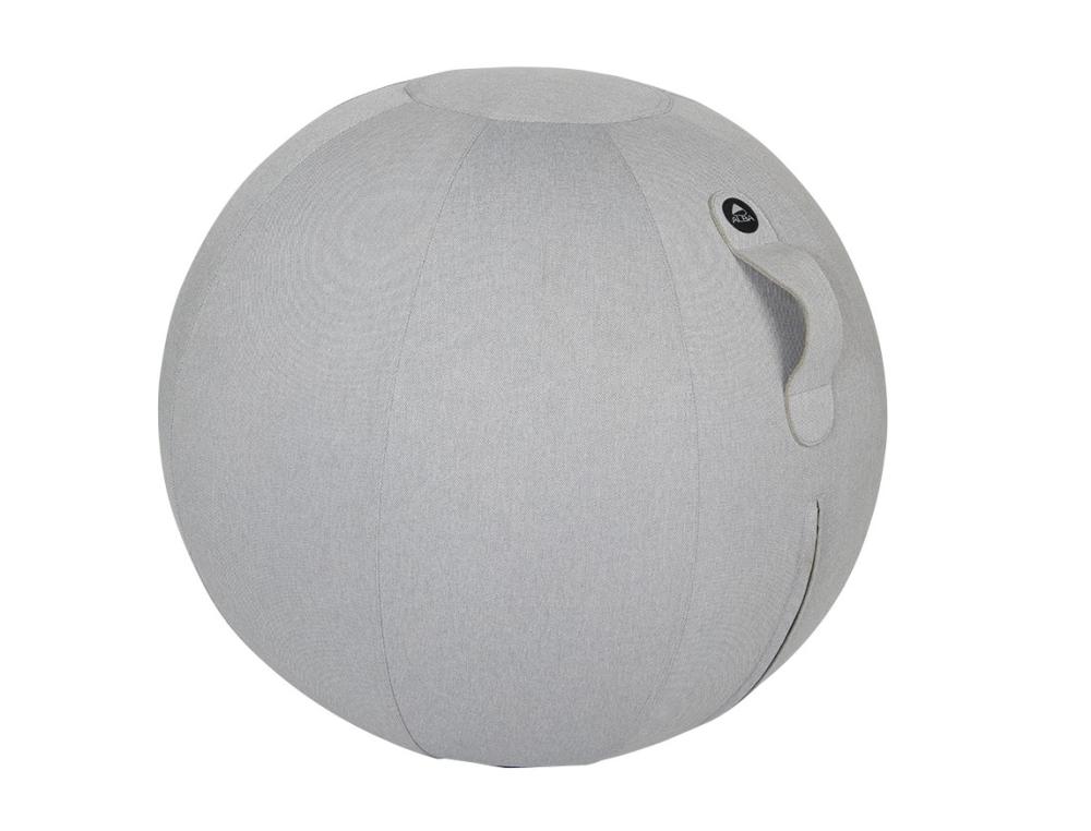 BALLON D'ASSISE ALBA ERGONOMIQUE PVC ET TISSU      POLYESTER GRIS