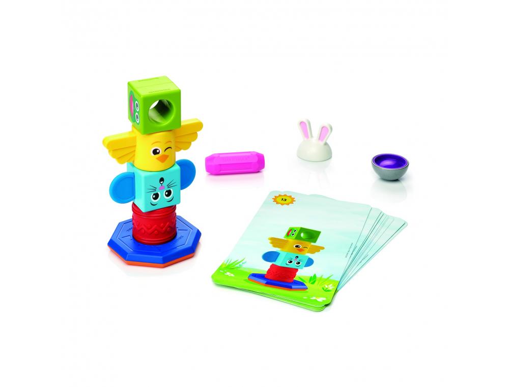 LE TOTEM SMART CONSTRUCTION MAGNETIQUE AVEC FICHES DEFIS  8 PIECES ET 24 FICHES