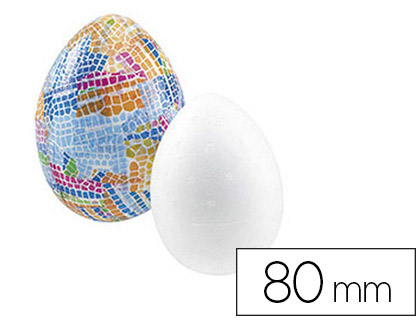 OEUF STYROPOR  DCORER DIAMTRE 80MM